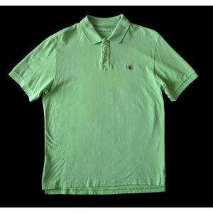 Southern Proper Light Green Short Sleeve Polo Shirt Size Large Black Lab